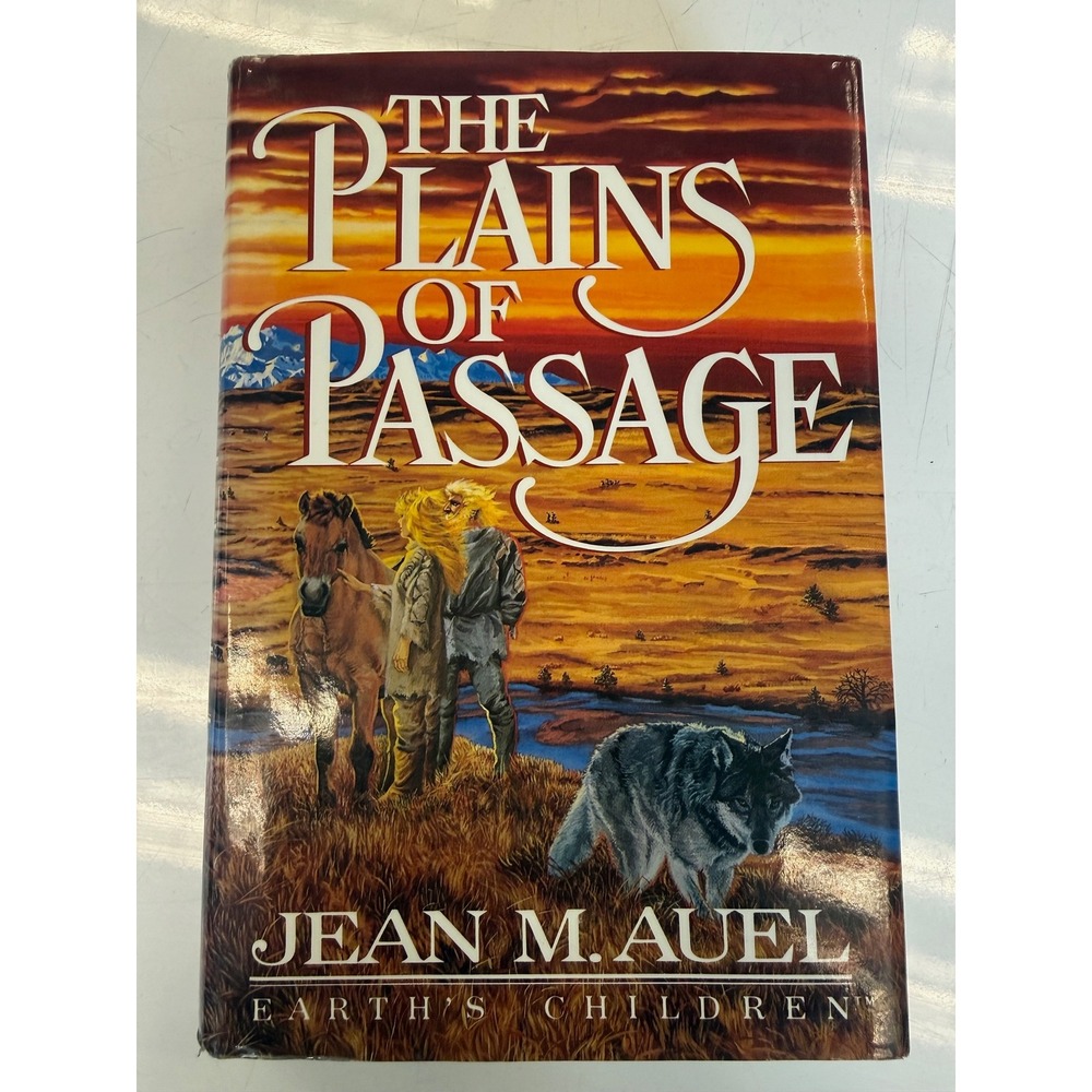 Plains of Passage Jean Auel 1st Edition 1990 HC DJ Earth's Children Ayla